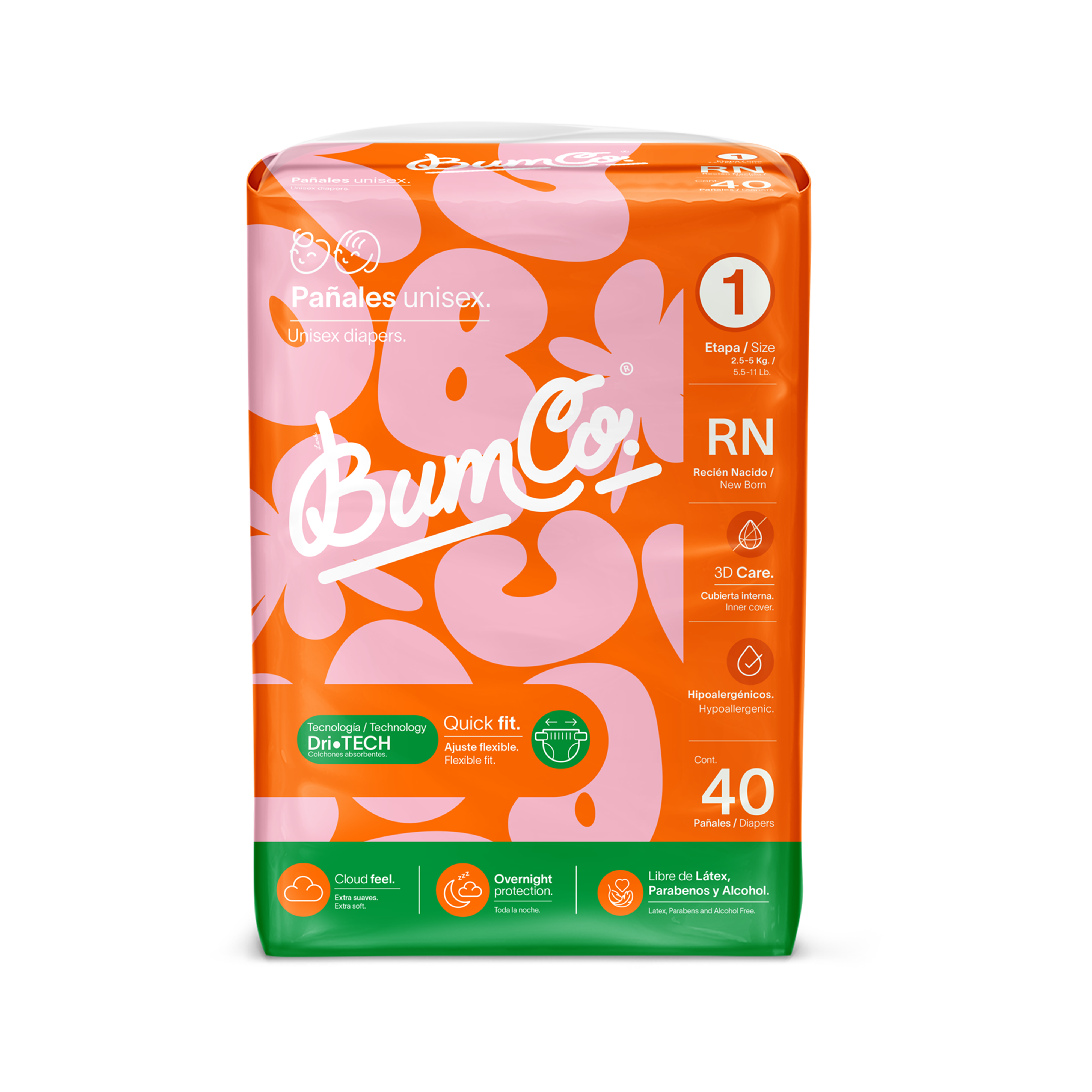 Pañales para bebé | Etapa 1 - Recién Nacido  2.5 a 5 kg