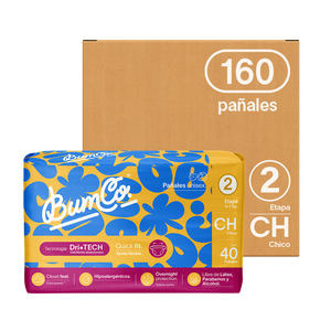 Pañales para bebé | Etapa 2 - Chico 4 a 7 kg | 160 pañales