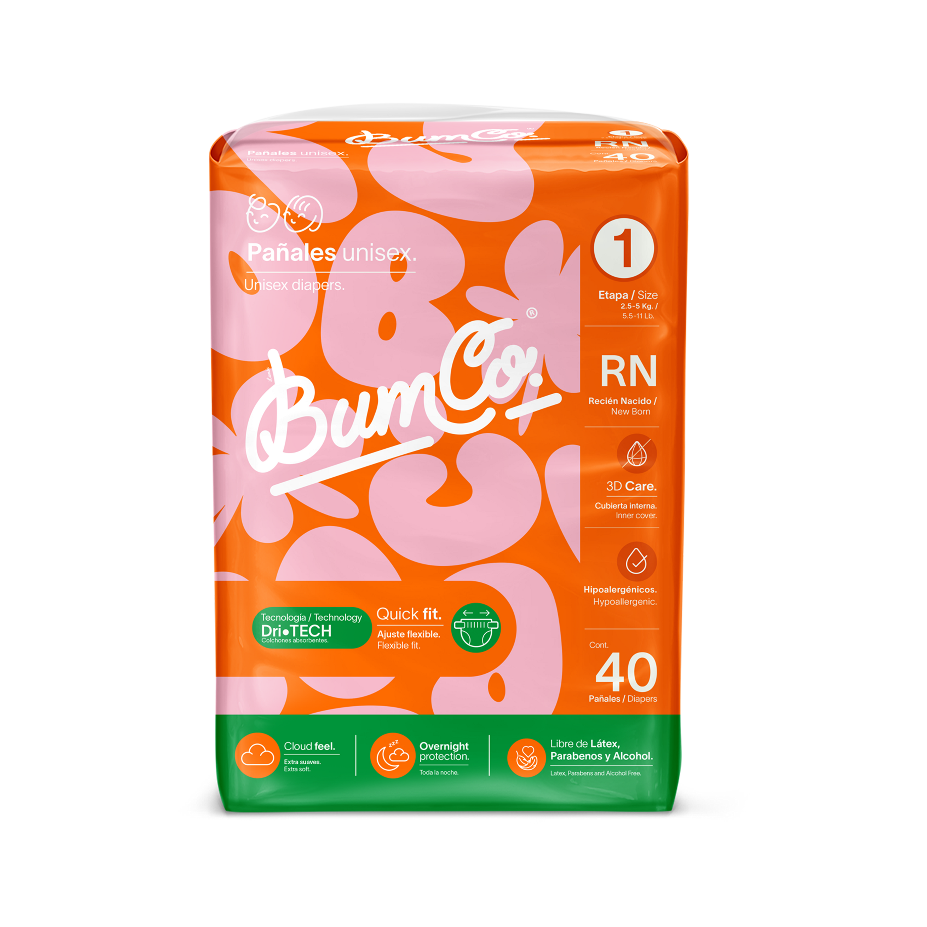 Pañales para bebé | Etapa 1 - Recién Nacido  2.5 a 5 kg