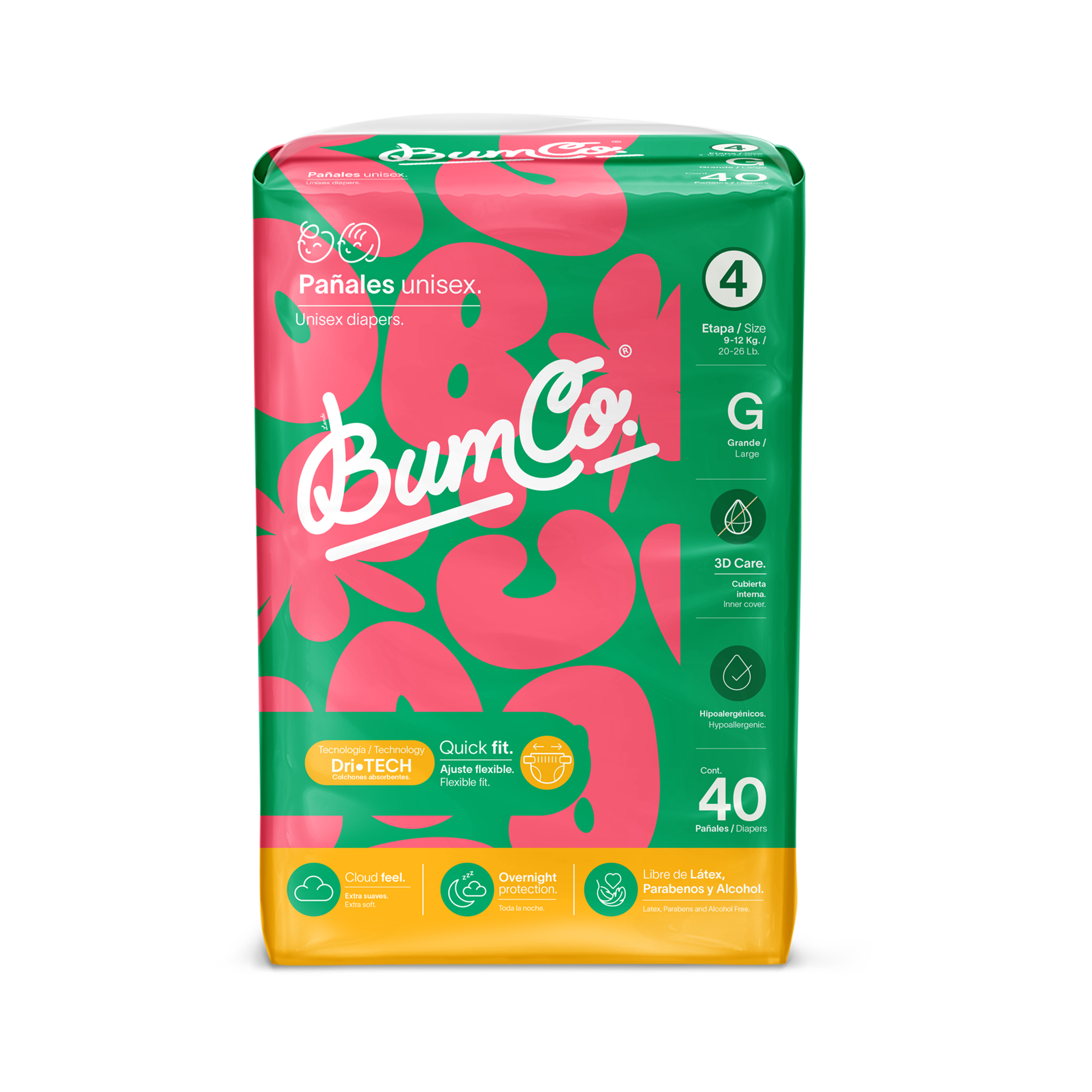 Pañales para bebé | Etapa 4 - Grande 9 a 12 kg