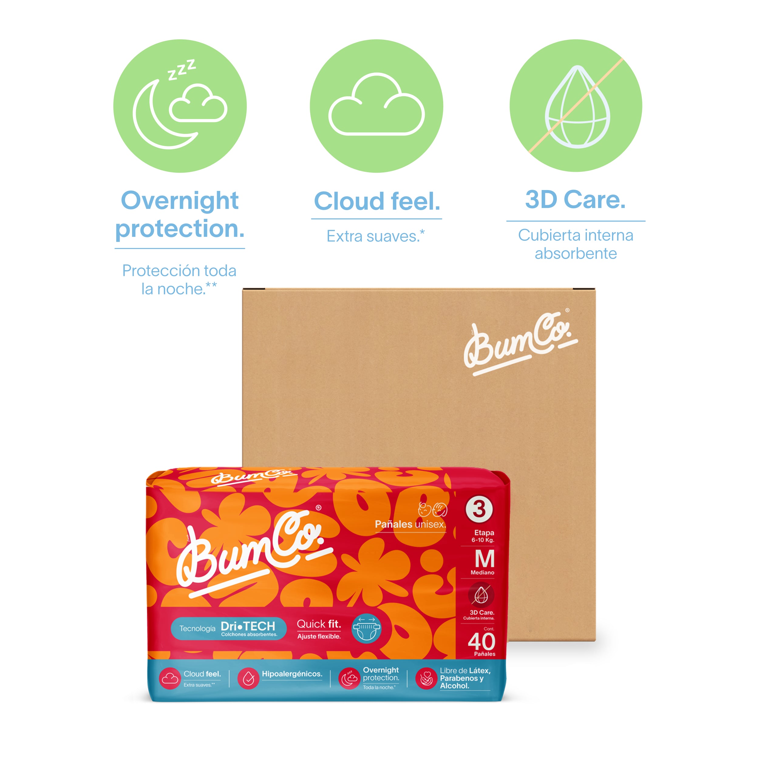 Pañales para bebé | Etapa 3 - Mediano 6 a 10 kg