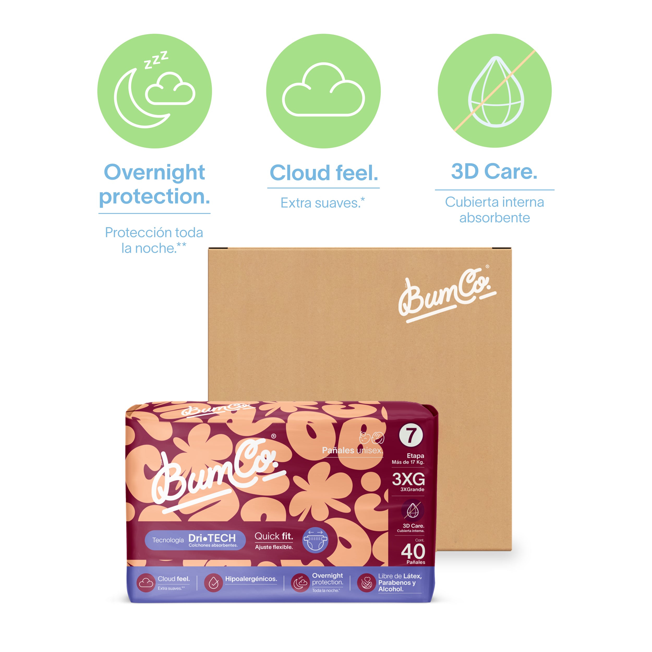 Pañales para bebé | Etapa 7 - 3XG + 17 kg